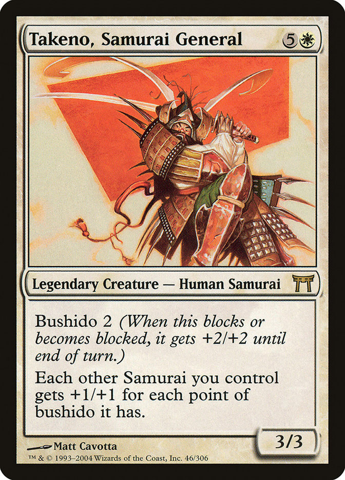 Takeno, Samurai General [Champions of Kamigawa] | The Gaming Verse