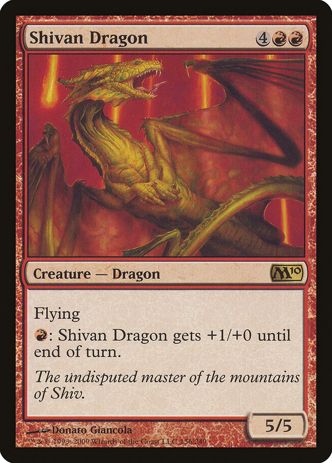 Shivan Dragon [Magic 2010] | The Gaming Verse