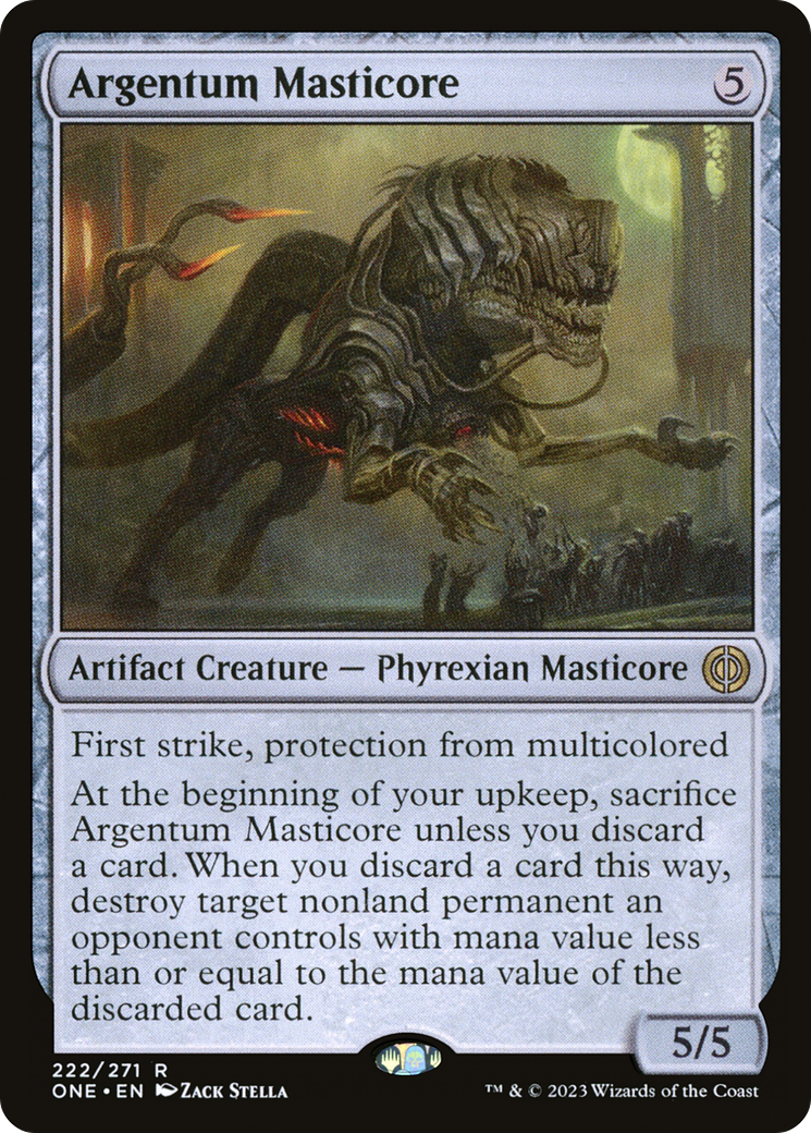 Argentum Masticore [Phyrexia: All Will Be One] | The Gaming Verse