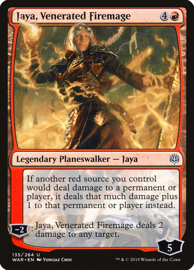 Jaya, Venerated Firemage [War of the Spark] | The Gaming Verse