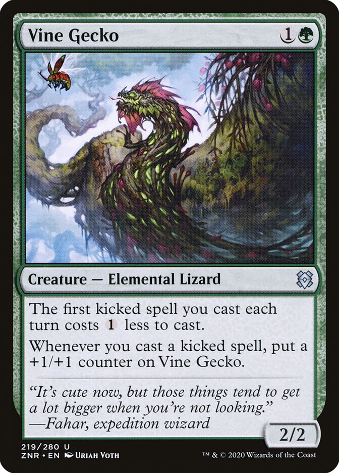 Vine Gecko [Zendikar Rising] | The Gaming Verse