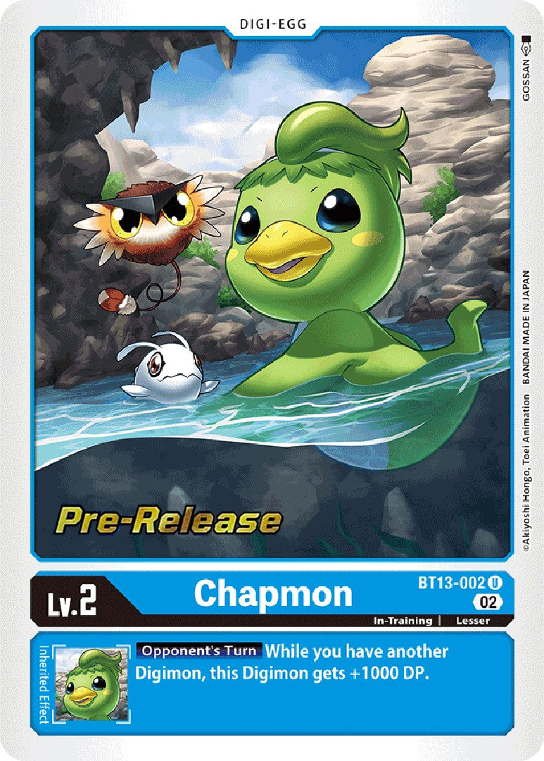 Chapmon [BT13-002] [Versus Royal Knights Booster Pre-Release Cards] | The Gaming Verse