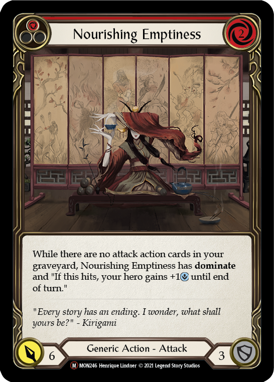 Nourishing Emptiness (Rainbow Foil) [U-MON246-RF] Unlimited Rainbow Foil | The Gaming Verse