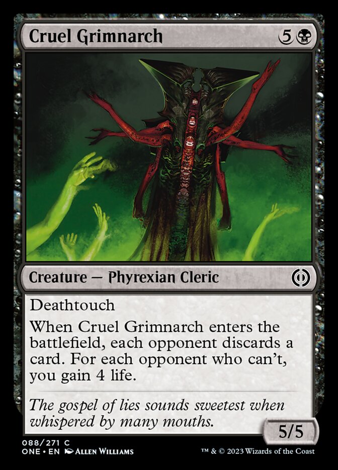 Cruel Grimnarch [Phyrexia: All Will Be One] | The Gaming Verse