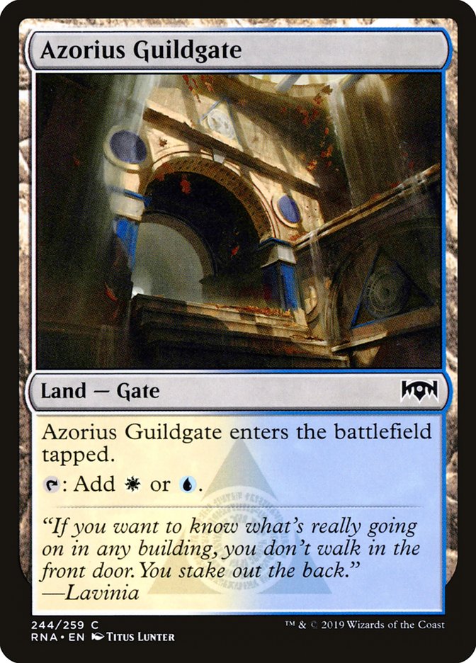 Azorius Guildgate (244/259) [Ravnica Allegiance] | The Gaming Verse