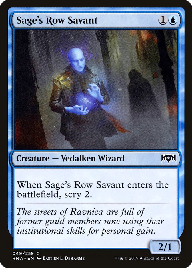 Sage's Row Savant [Ravnica Allegiance] | The Gaming Verse