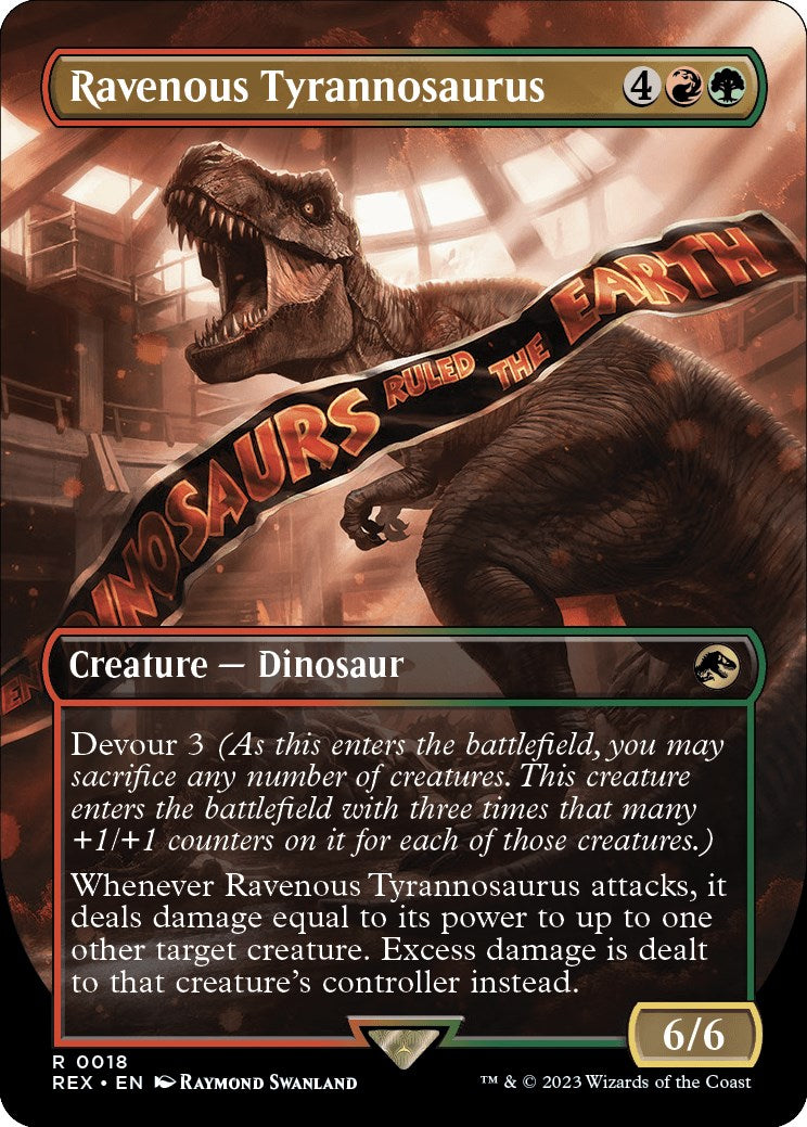 Ravenous Tyrannosaurus (Borderless) [Jurassic World Collection] | The Gaming Verse