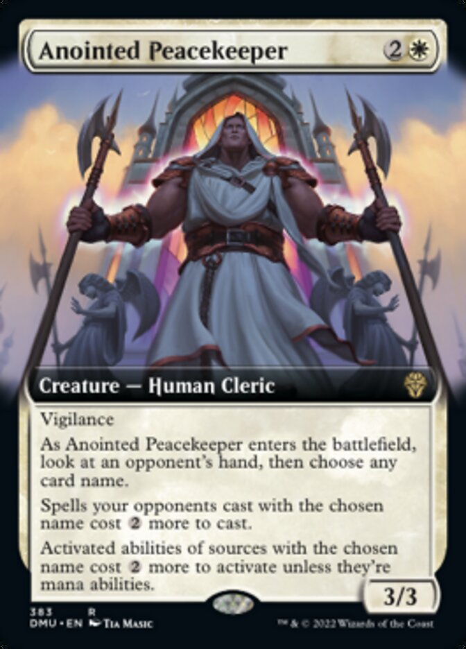 Anointed Peacekeeper (Extended Art) [Dominaria United] | The Gaming Verse