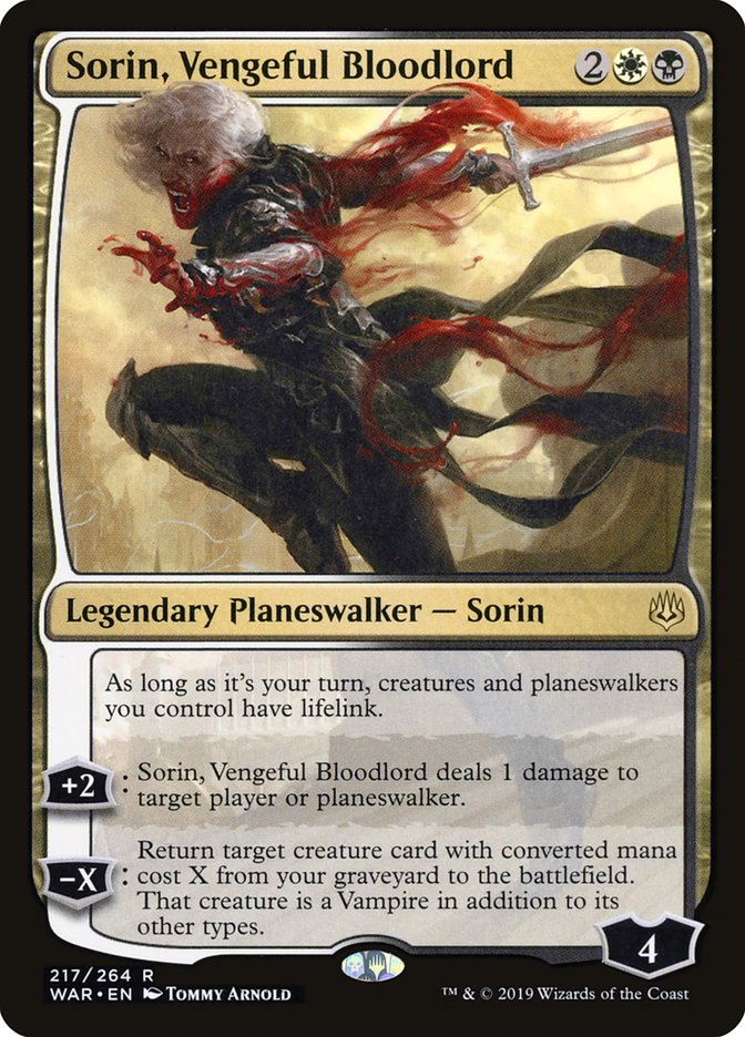 Sorin, Vengeful Bloodlord [War of the Spark] | The Gaming Verse