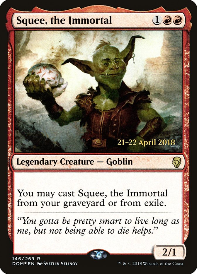 Squee, the Immortal  (Prerelease) [Dominaria Prerelease Promos] | The Gaming Verse