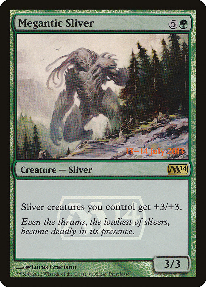 Megantic Sliver [Magic 2014 Prerelease Promos] | The Gaming Verse