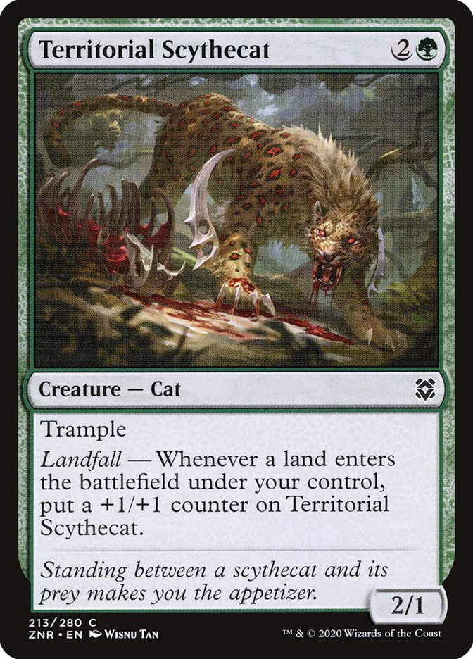 Territorial Scythecat [Zendikar Rising] | The Gaming Verse