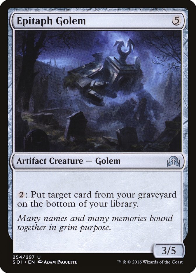 Epitaph Golem [Shadows over Innistrad] | The Gaming Verse