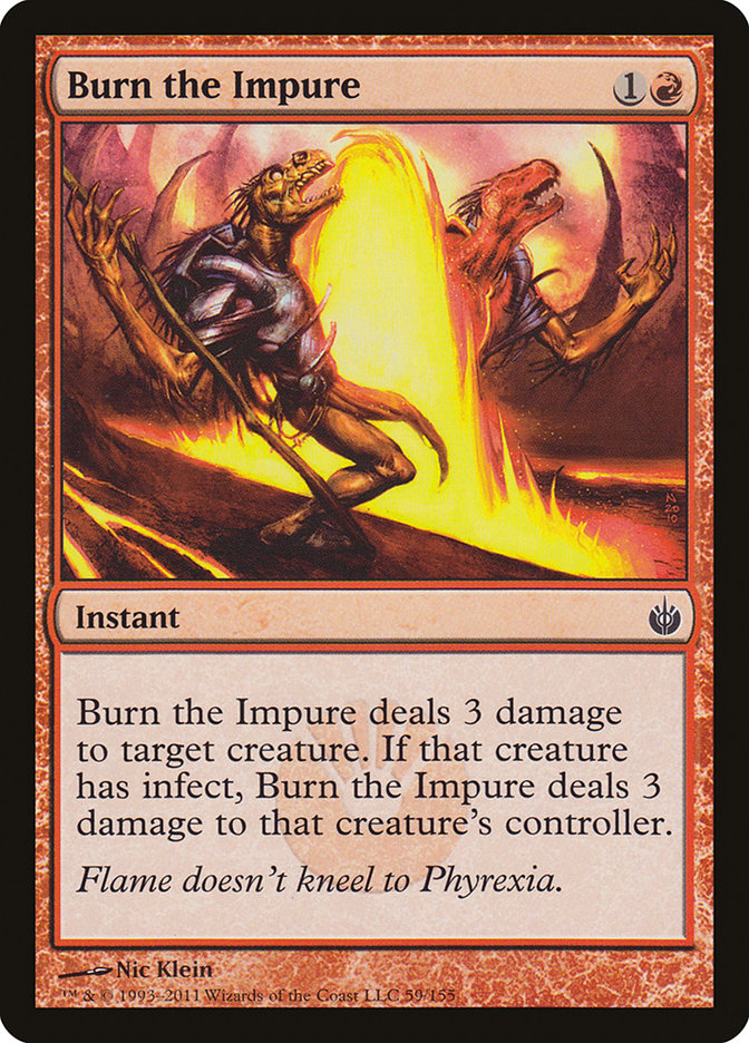 Burn the Impure [Mirrodin Besieged] | The Gaming Verse