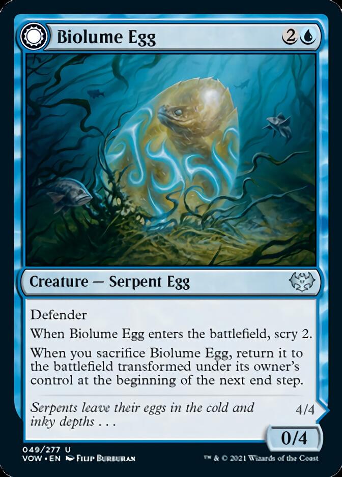 Biolume Egg // Biolume Serpent [Innistrad: Crimson Vow] | The Gaming Verse