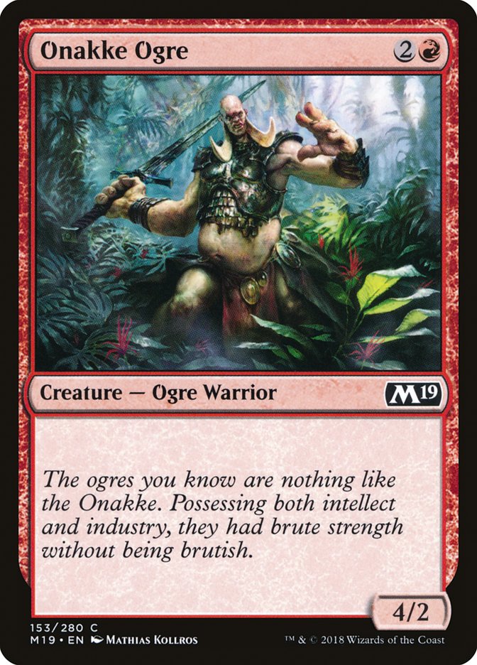 Onakke Ogre [Core Set 2019] | The Gaming Verse