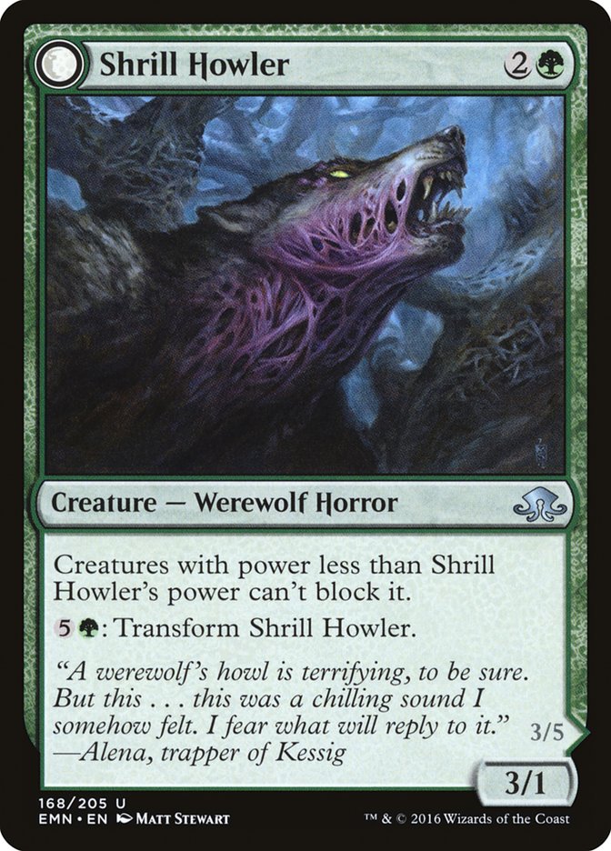 Shrill Howler // Howling Chorus [Eldritch Moon] | The Gaming Verse