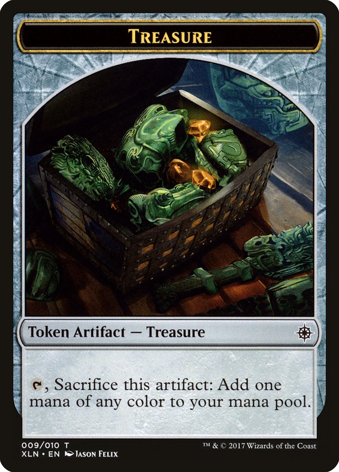 Treasure (009/010) [Ixalan Tokens] | The Gaming Verse