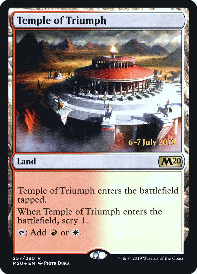 Temple of Triumph  [Core Set 2020 Prerelease Promos] | The Gaming Verse