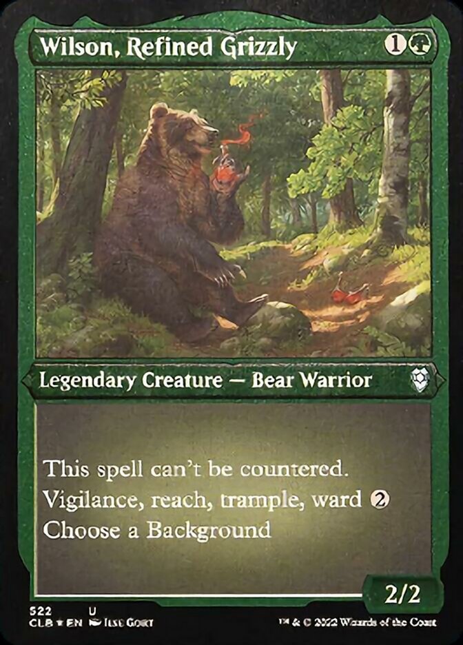 Wilson, Refined Grizzly (Foil Etched) [Commander Legends: Battle for Baldur's Gate] | The Gaming Verse