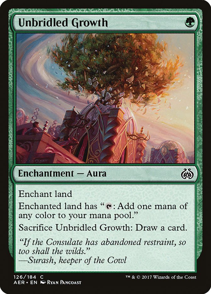 Unbridled Growth [Aether Revolt] | The Gaming Verse