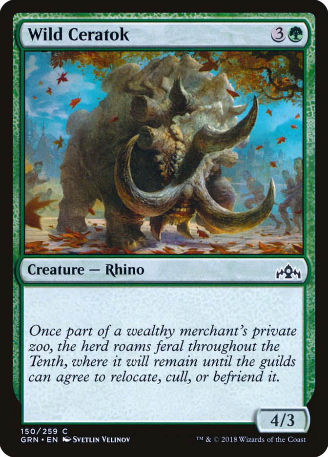 Wild Ceratok [Guilds of Ravnica] | The Gaming Verse