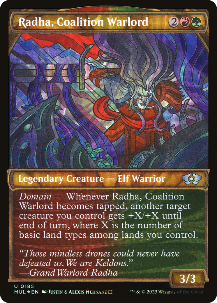 Radha, Coalition Warlord (Halo Foil) [Multiverse Legends] | The Gaming Verse