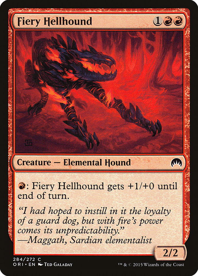 Fiery Hellhound [Magic Origins] | The Gaming Verse