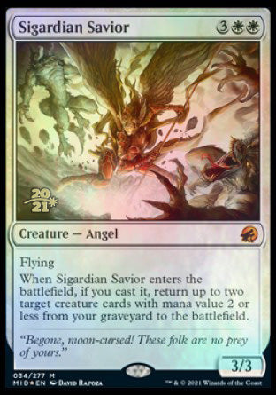 Sigardian Savior [Innistrad: Midnight Hunt Prerelease Promos] | The Gaming Verse