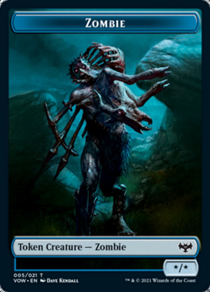 Zombie Token (005) [Innistrad: Crimson Vow Tokens] | The Gaming Verse