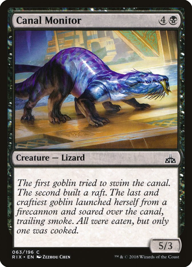 Canal Monitor [Rivals of Ixalan] | The Gaming Verse