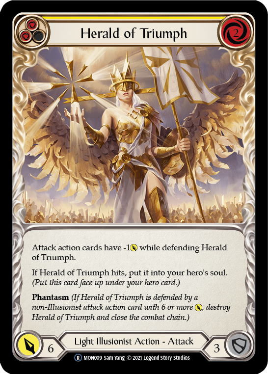 Herald of Triumph (Yellow) [U-MON009] Unlimited Normal | The Gaming Verse