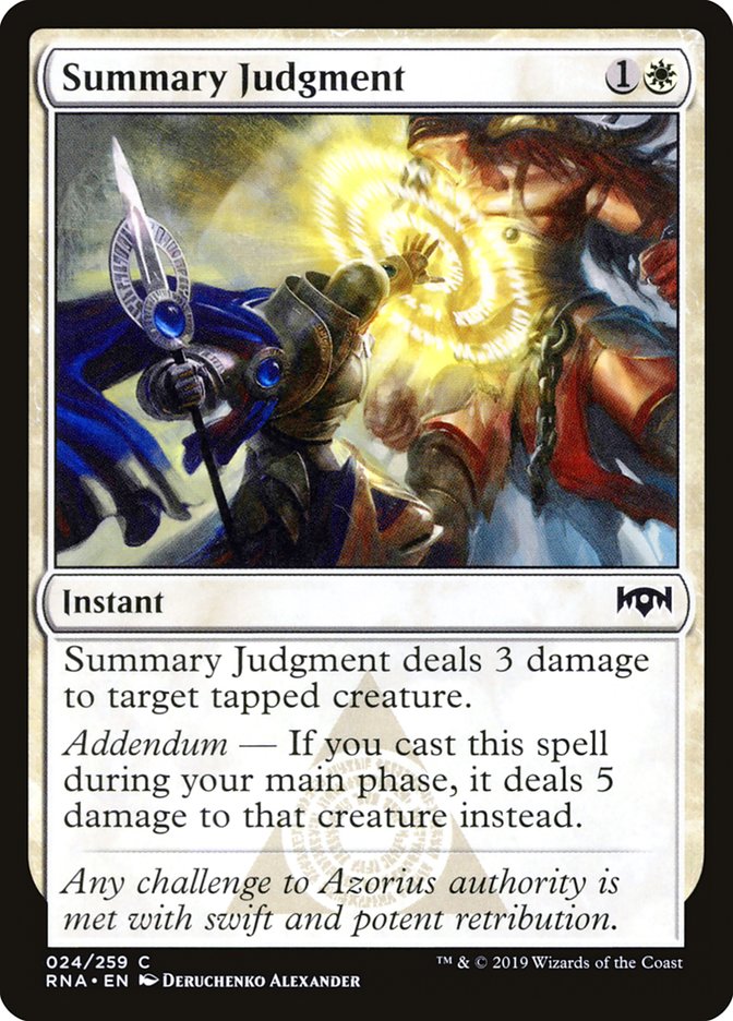 Summary Judgment [Ravnica Allegiance] | The Gaming Verse