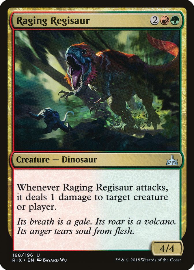 Raging Regisaur [Rivals of Ixalan] | The Gaming Verse