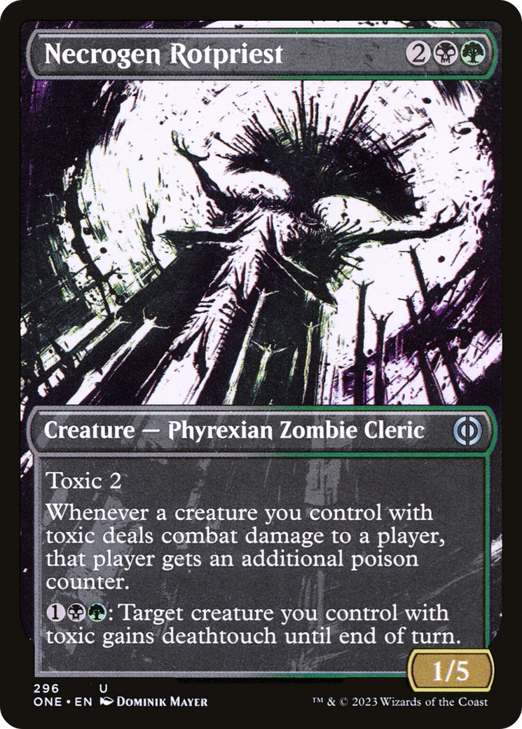 Necrogen Rotpriest (Borderless Ichor) [Phyrexia: All Will Be One] | The Gaming Verse