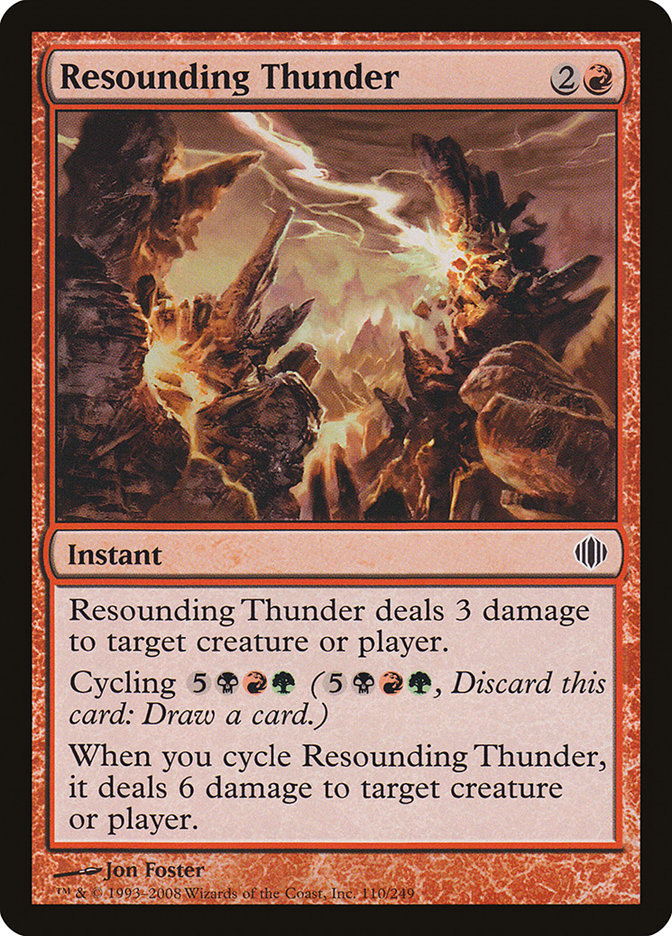 Resounding Thunder [Shards of Alara] | The Gaming Verse