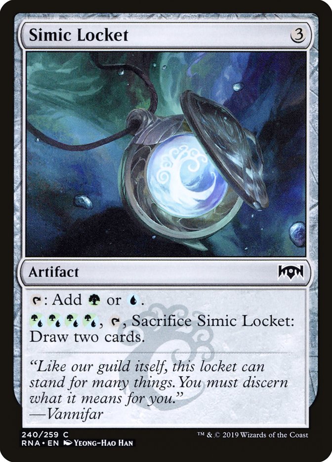 Simic Locket [Ravnica Allegiance] | The Gaming Verse