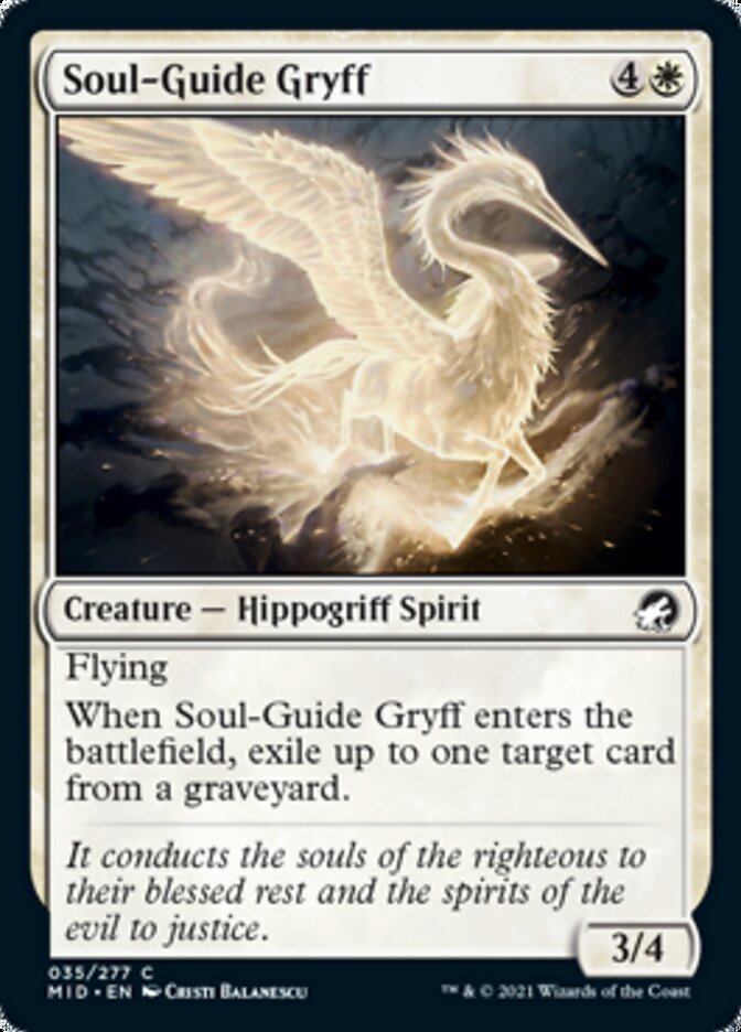 Soul-Guide Gryff [Innistrad: Midnight Hunt] | The Gaming Verse