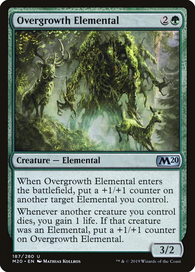 Overgrowth Elemental [Core Set 2020] | The Gaming Verse