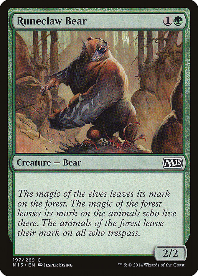 Runeclaw Bear [Magic 2015] | The Gaming Verse