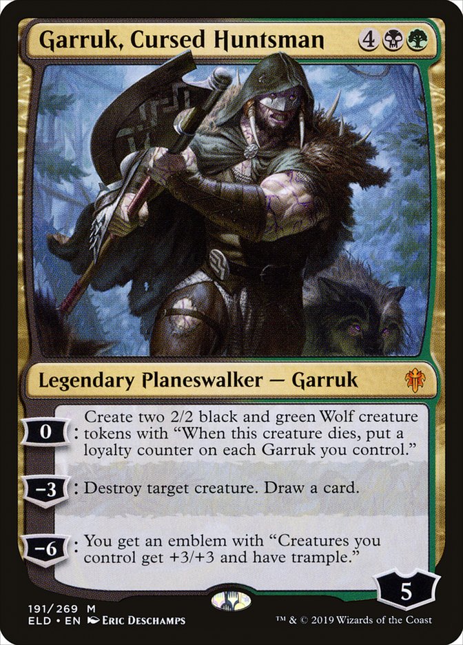 Garruk, Cursed Huntsman [Throne of Eldraine] | The Gaming Verse