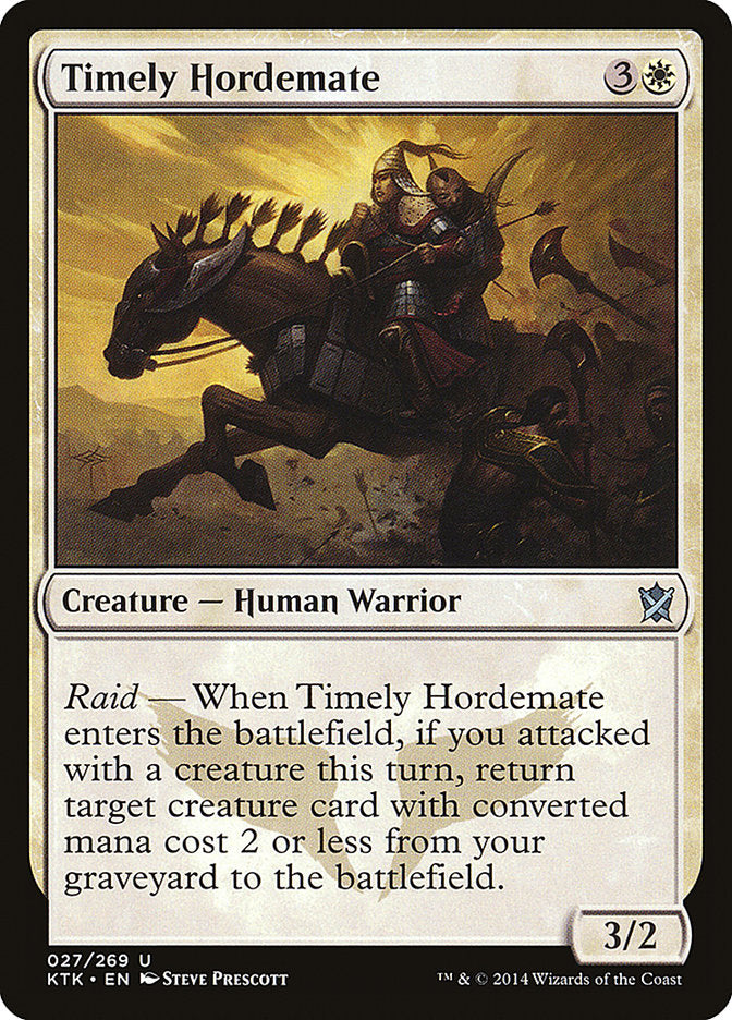 Timely Hordemate [Khans of Tarkir] | The Gaming Verse