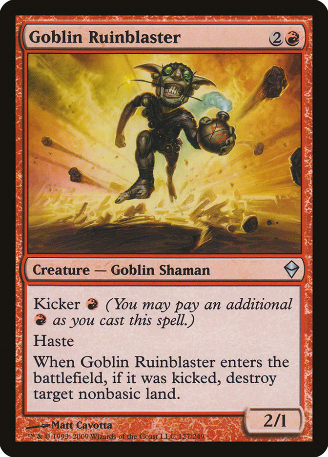 Goblin Ruinblaster [Zendikar] | The Gaming Verse