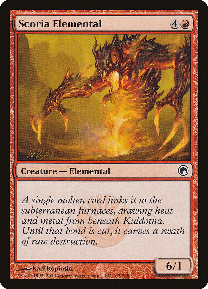 Scoria Elemental [Scars of Mirrodin] | The Gaming Verse