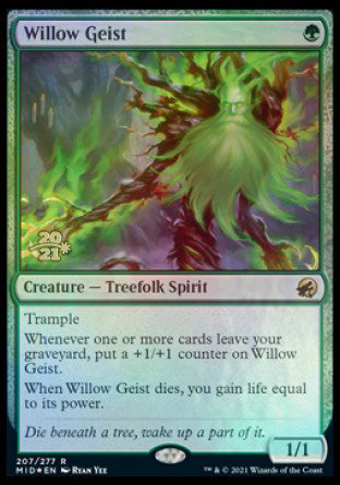 Willow Geist [Innistrad: Midnight Hunt Prerelease Promos] | The Gaming Verse