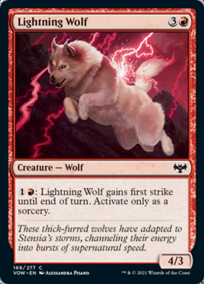 Lightning Wolf [Innistrad: Crimson Vow] | The Gaming Verse