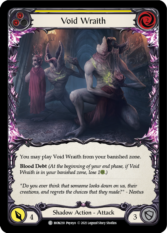 Void Wraith (Yellow) (Rainbow Foil) [MON210-RF] 1st Edition Rainbow Foil | The Gaming Verse