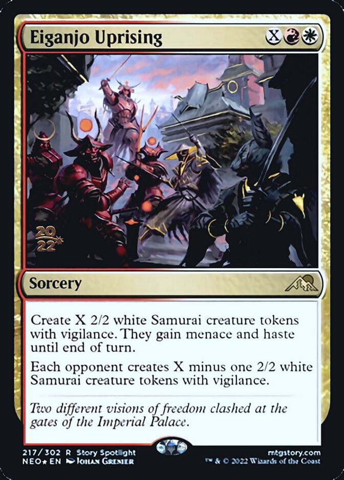 Eiganjo Uprising [Kamigawa: Neon Dynasty Prerelease Promos] | The Gaming Verse