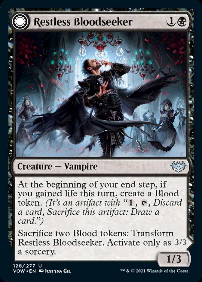 Restless Bloodseeker // Bloodsoaked Reveler [Innistrad: Crimson Vow] | The Gaming Verse