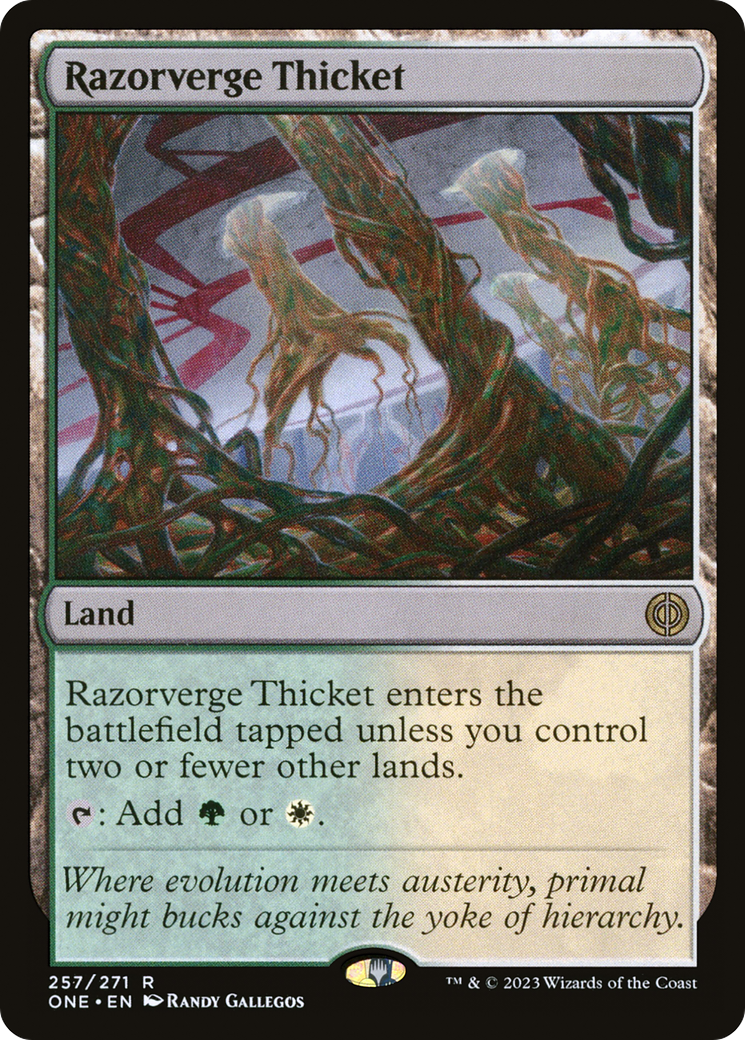 Razorverge Thicket [Phyrexia: All Will Be One] | The Gaming Verse